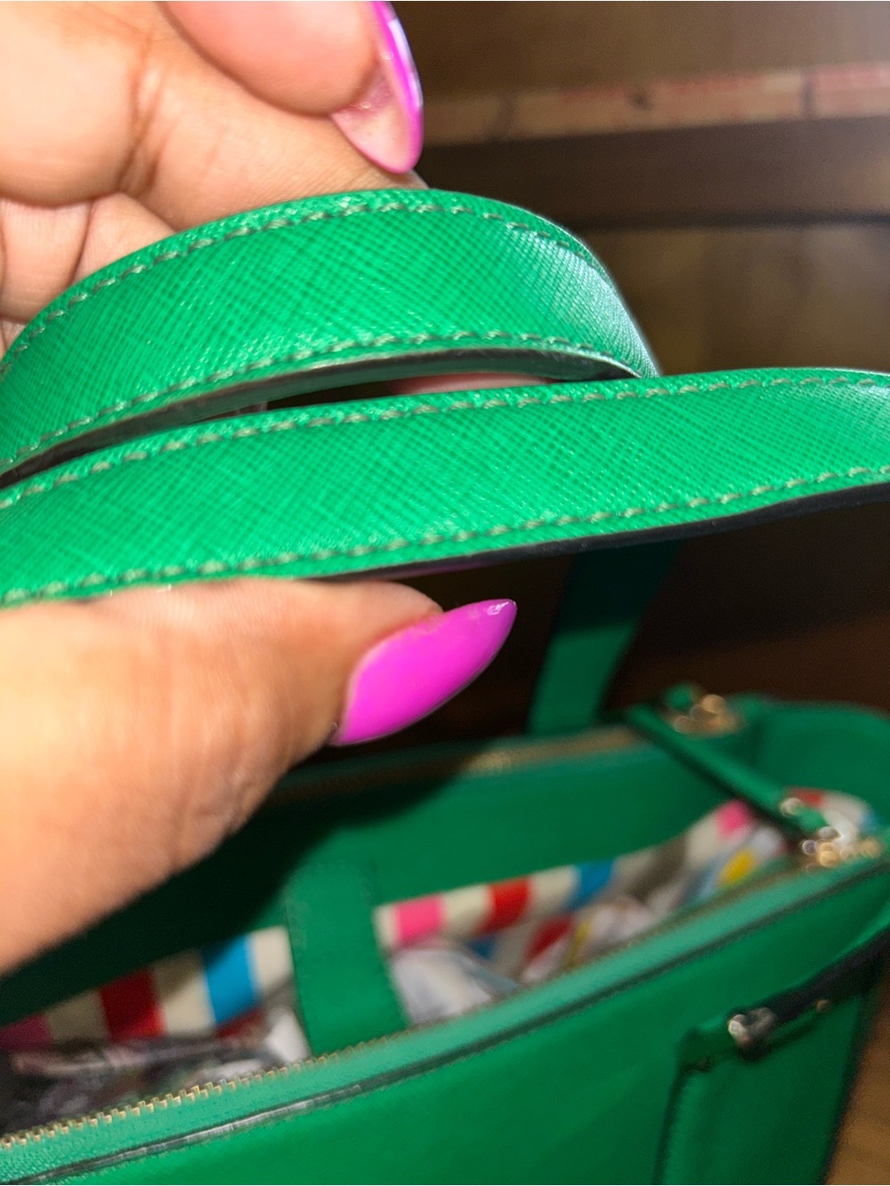 kate spade Emerald Green Tote - Picture 5 of 9